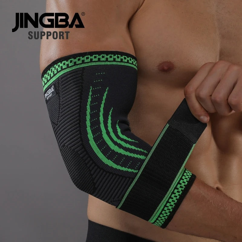 𝗝𝗜𝗡𝗚𝗕𝗔 ™ Compression Elbow Sleeve with Strap
