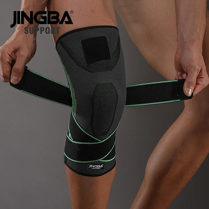 𝗝𝗜𝗡𝗚𝗕𝗔 ™  Elastic Nylon knee brace